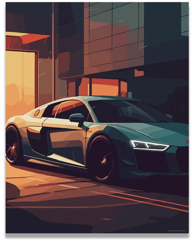 Audi poster car - audi, posters